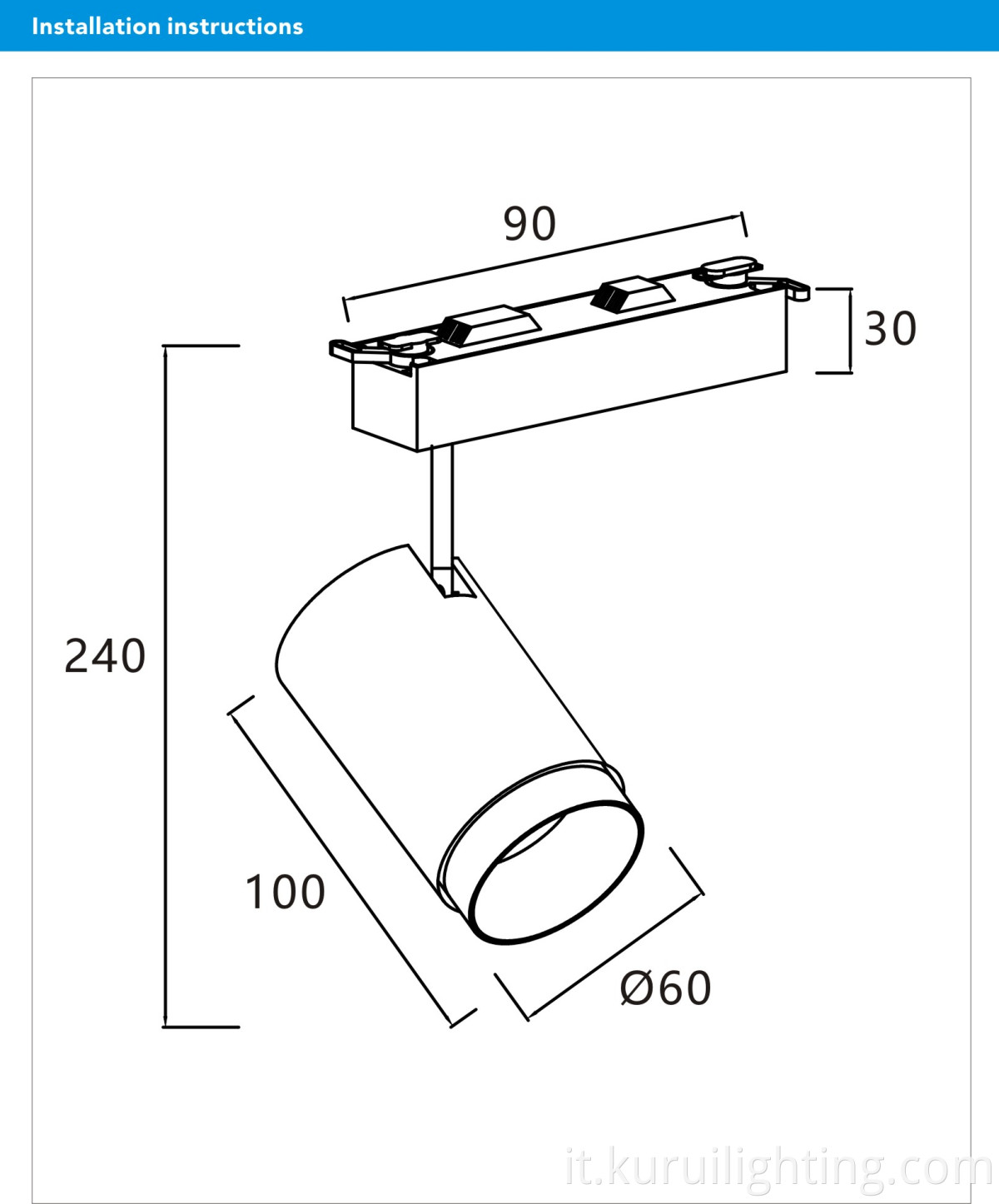 CoB da 15/20W CoB 3 Fili Luce a LED interno